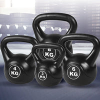 4pcs Exercise Kettle Bell Weight Set 20KG Sports & Fitness Kings Warehouse