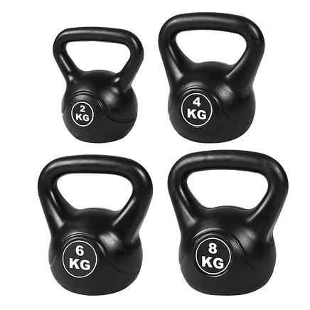 4pcs Exercise Kettle Bell Weight Set 20KG Sports & Fitness Kings Warehouse