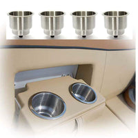 4PCS Stainless Drink Cup Holder Insert for Boat/Car/Truck RV/Camper/Yacht/Sofa Kings Warehouse