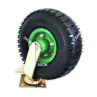 4x 10 Inch Swivel Castor Caster Pneumatic Tyres Wheels Trolley Cart Wheelbarrow Kings Warehouse