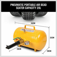 5 Gallon / 20L Bead Blaster Tyre Air Tank Tire Inflator Seater 4WD Car Shop Tool Auto Accessories Kings Warehouse