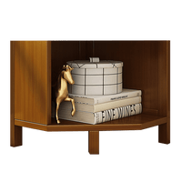 5-Shelf Corner Bookcase Industrial Bookshelf Display Storage Stand Furniture Kings Warehouse