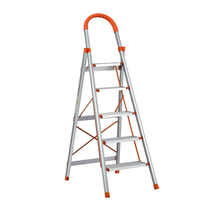 5 Step Ladder Multi-Purpose Folding Aluminium Light Weight Non Slip Platform Tools Kings Warehouse