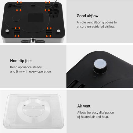 5 Trays Food Dehydrator Stainless Steel Tray Appliances Kings Warehouse