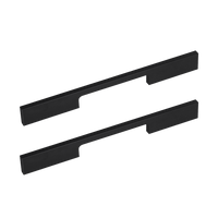 5 x 160mm Kitchen Handle Cabinet Cupboard Door Drawer Handles square Black furniture pulls Furniture Kings Warehouse
