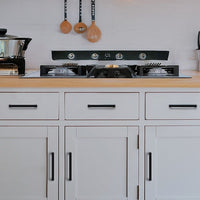 5 x 96mm Kitchen Handle Cabinet Cupboard Door Drawer Handles square Black furniture pulls Furniture Kings Warehouse