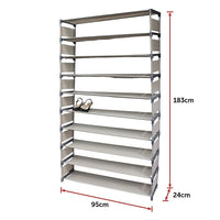 50 Pairs 10 Tiers Shoe Rack Furniture Kings Warehouse