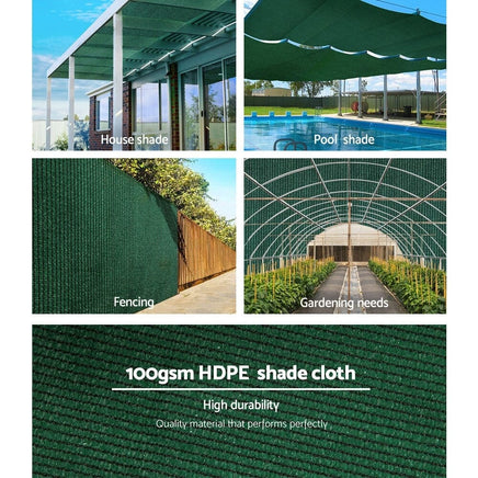 50% Shade Cloth 3.66x20m Shade Cloth Sail Heavy Duty Shadecloth Garden Mesh Roll GR Home & Garden Kings Warehouse