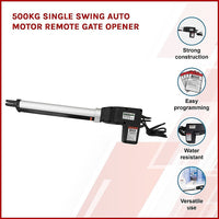 500KG Single Swing Auto Motor Remote Gate Opener Kings Warehouse 
