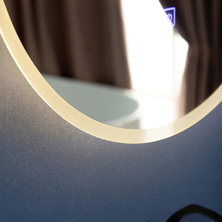 50cm LED Wall Mirror Bathroom Mirrors Light Decor Round Health & Beauty Kings Warehouse