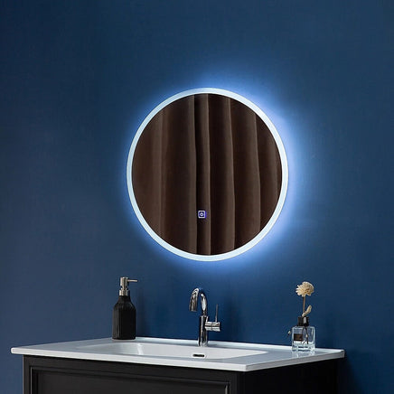 50cm LED Wall Mirror Bathroom Mirrors Light Decor Round Health & Beauty Kings Warehouse