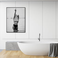 50cmx70cm Feminist Print Black Frame Canvas Wall Art Home & Garden Kings Warehouse