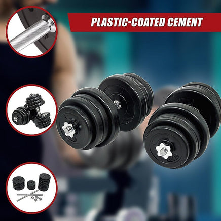 50KG Dumbbell Adjustable Weight Set Sports & Fitness Kings Warehouse