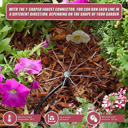 50M Hose Garden Irrigation System Plant Watering DIY Micro Drip Kits Tools Kings Warehouse