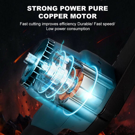 6" Mini Cordless Electric Chainsaw 2X Battery Powered Wood Cutter Rechargeable BestSellers Kings Warehouse