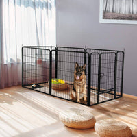 6 Panel Pet Dog Cat Bunny Puppy Play pen Playpen 60x80 cm Exercise Cage Dog Panel Fence coops & hutches Kings Warehouse
