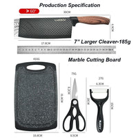 6 pieces Kitchen Knife Set Everich Chef Knives Stainless Steel Nonstick Scissor Cutting Board Home & Garden Kings Warehouse
