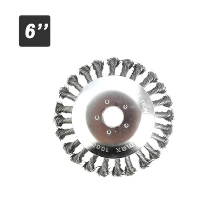 6" Weed Brush Steel Wire LawnMower Grass Cutter Head Garden Trimmer Wheel AU Auto Accessories Kings Warehouse