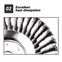 6" Weed Brush Steel Wire LawnMower Grass Cutter Head Garden Trimmer Wheel AU Auto Accessories Kings Warehouse