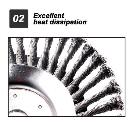 6" Weed Brush Steel Wire LawnMower Grass Cutter Head Garden Trimmer Wheel AU Auto Accessories Kings Warehouse