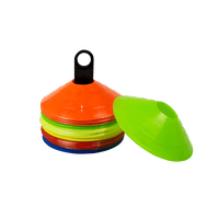 60 Pack Sports Training Discs Markers Cones Soccer AFL Exercise Personal Fitness Sports & Fitness Kings Warehouse