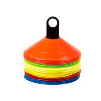 60 Pack Sports Training Discs Markers Cones Soccer AFL Exercise Personal Fitness Sports & Fitness Kings Warehouse