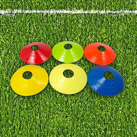 60 Pack Sports Training Discs Markers Cones Soccer AFL Exercise Personal Fitness Sports & Fitness Kings Warehouse