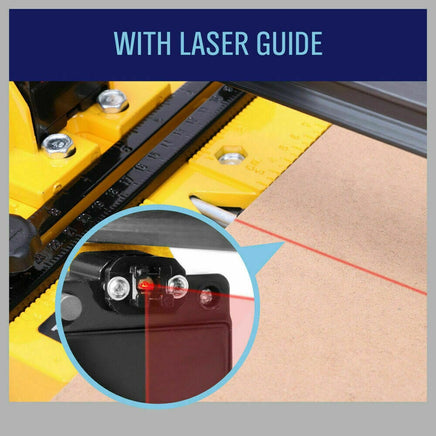 600mm Manual Tile Cutter Laser Guide Home Pro Tile Cutting Machine Heavy Duty Tools Kings Warehouse