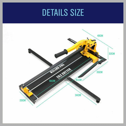 600mm Manual Tile Cutter Laser Guide Home Pro Tile Cutting Machine Heavy Duty Tools Kings Warehouse