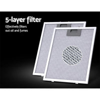 600mm Range Hood 60cm Rangehood Black Appliances Kings Warehouse