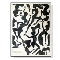 60cmx90cm Jazz Festival Black Frame Canvas Wall Art Kings Warehouse