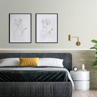 61cm x 10m beige Wallpaper Decor Faux Grasscloth Paper Wall Paper Self Adhesive Removable Kings Warehouse