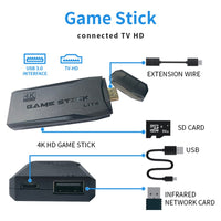 64G 4K 10000+ Retro Games Stick TV Video Game Console HDMI 2 Wireless Controller Baby & Kids Kings Warehouse