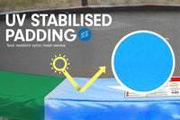 6ft Trampoline Round Free Pad Cover Spring Mat Net Safety Net Enclosure Rainbow Kings Warehouse