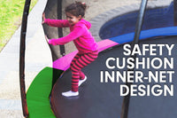 6ft Trampoline Round Free Pad Cover Spring Mat Net Safety Net Enclosure Rainbow Kings Warehouse