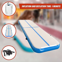 6m Inflatable Air Track Gym Mat Airtrack Tumbling Gymnastics Tumbling with Pump Sports & Fitness Kings Warehouse