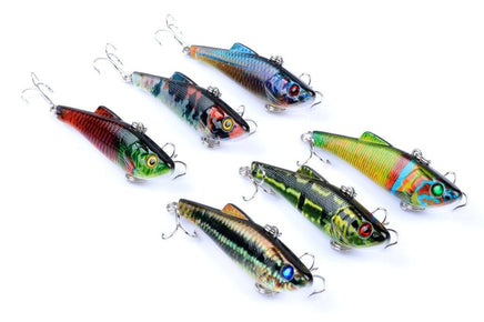 6x 7cm Vib Bait Fishing Lure Lures Hook Tackle Saltwater Kings Warehouse