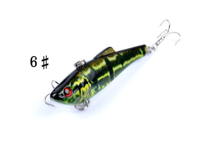 6x 7cm Vib Bait Fishing Lure Lures Hook Tackle Saltwater Kings Warehouse