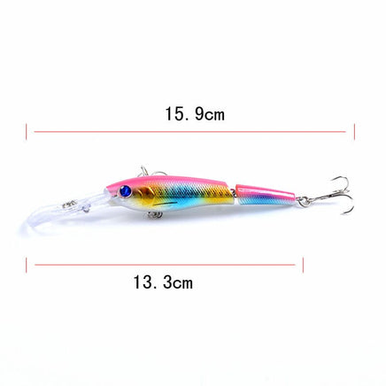 6x Popper Minnow 13.3cm Fishing Lure Lures Surface Tackle Fresh Saltwater Kings Warehouse