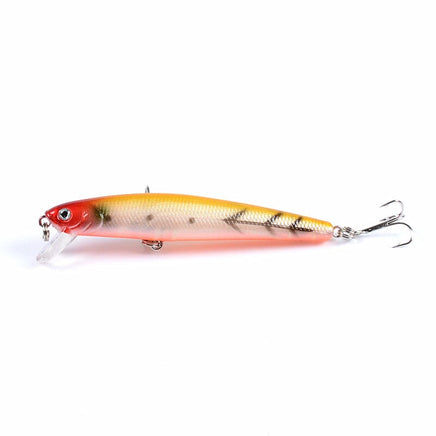 6x Popper Minnow 9.6cm Fishing Lure Lures Surface Tackle Fresh Saltwater Kings Warehouse