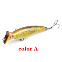 6x Popper Poppers 12.4cm Fishing Lure Lures Surface Tackle Fresh Saltwater Kings Warehouse