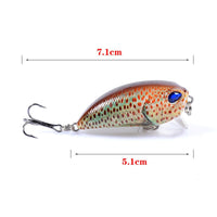 6x Popper Poppers 5.1cm Fishing Lure Lures Surface Tackle Fresh Saltwater Kings Warehouse 
