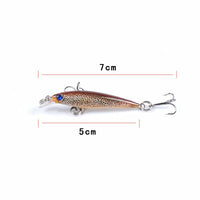 6x Popper Poppers 5cm Minnow Fishing Lure Lures Surface Tackle Fresh Saltwater Kings Warehouse 