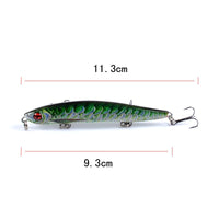 6x Popper Poppers 9.3cm Fishing Lure Lures Surface Tackle Fresh Saltwater Kings Warehouse 