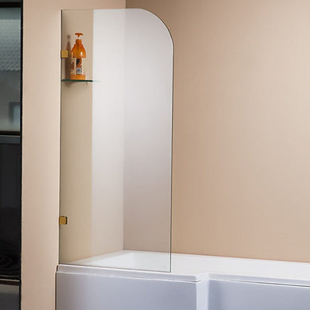 700 x 1450mm Frameless Bath Panel 10mm Glass Shower Screen By Della Francesca Furniture Kings Warehouse