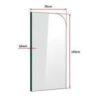 700 x 1450mm Frameless Bath Panel 10mm Glass Shower Screen By Della Francesca Furniture Kings Warehouse