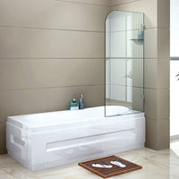 700 x 1450mm Frameless Bath Panel 10mm Glass Shower Screen By Della Francesca Furniture Kings Warehouse