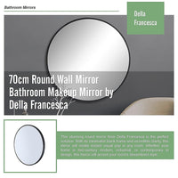 70cm Round Wall Mirror Bathroom Makeup Mirror by Della Francesca Home & Garden Kings Warehouse