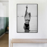 70cmx100cm Feminist Print Black Frame Canvas Wall Art Home & Garden Kings Warehouse