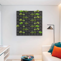72 Pockets Wall Hanging Planter Planting Grow Bag Vertical Garden Vegetable Flower Black Kings Warehouse